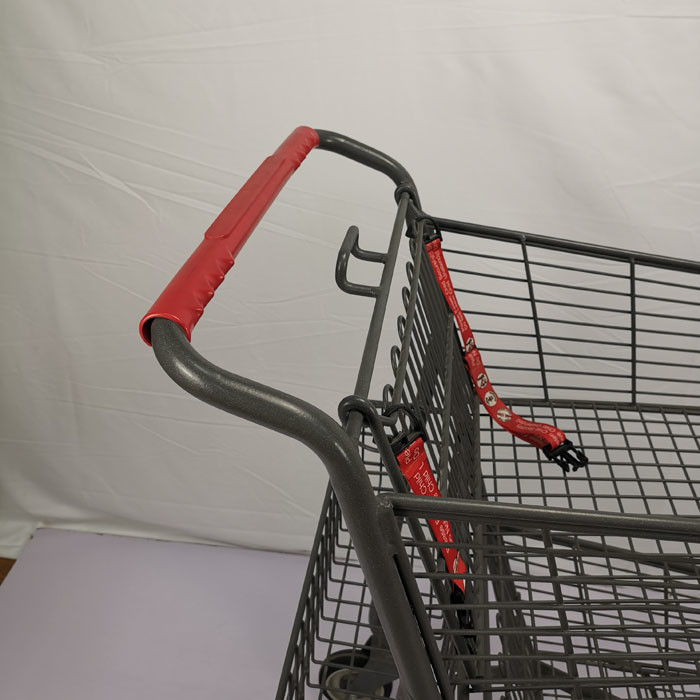 Three Baskets Lightweight Supermarket Shopping Cart 80L American Style