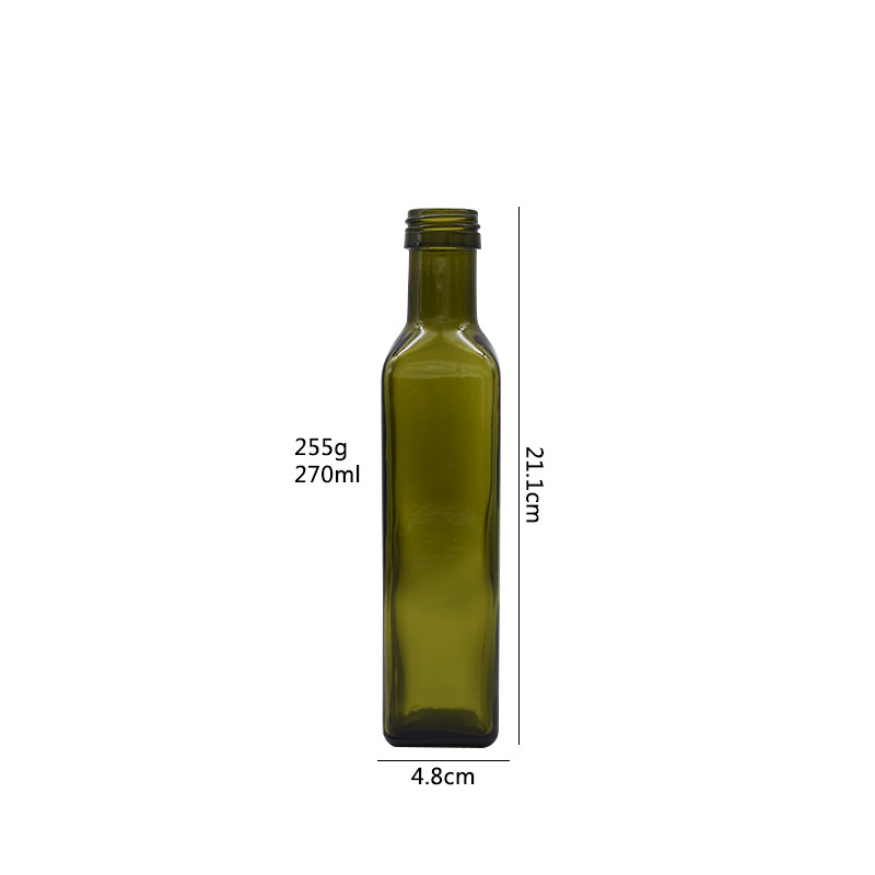270ml 520ml 1L Lead Free Glass Edible Oil Bottle