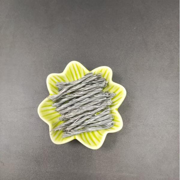 Quality 54mm High Crack Resistance Polypropylene  PP Twisted Bundle Fiber Reinforced Concrete for sale