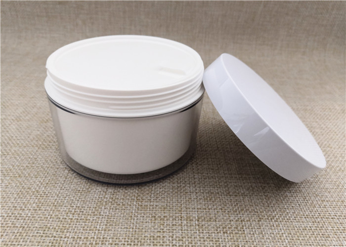 Large Volume Plastic Jar Containers PS / PP / PETG Material Basic Round Shape