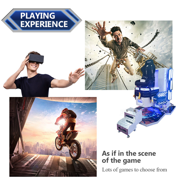Single Player Jump Off Arcade 9D VR Simulator Virtual Game Machine