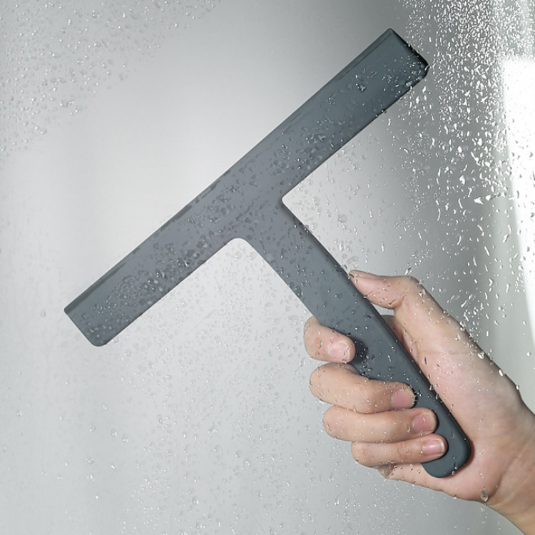 Best Silicone Stainless Steel Shower Squeegee for Window Glass Mirror Snow Cleaner