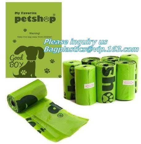 pet supplies products biodegradable plastic compostable pet poop bags, Eco