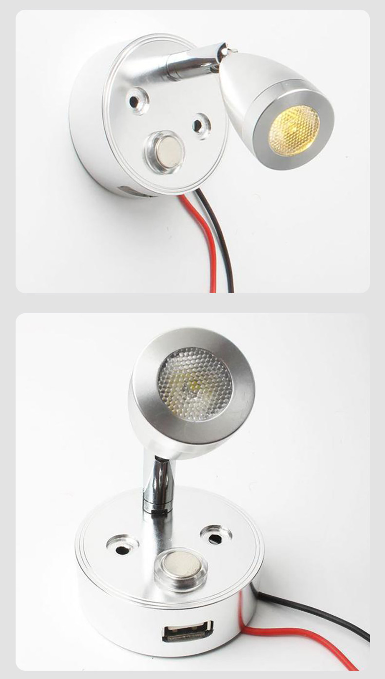 Yacht Reading 12V 10-30V Room Touch Dimming LED Lights Tri Color Switch