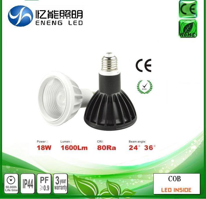 high lumens E27 18W dimmable led par38 spot light with cob led led par38 light Track lamp to Replace 70W metal halide
