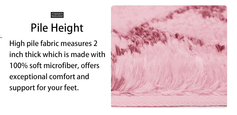 1.2 Inch Pile Plush Water Absorb Tufted Bath Mat Plaid Pattern