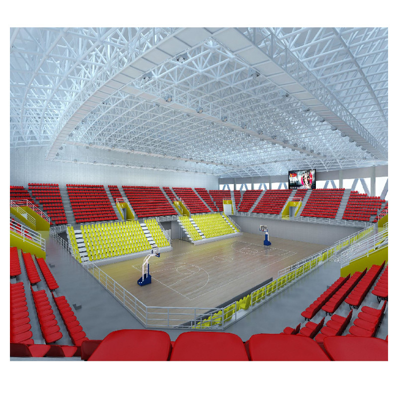 S355JR Football Stadium Structure Design EPS Roof Bending For Basketball Gym
