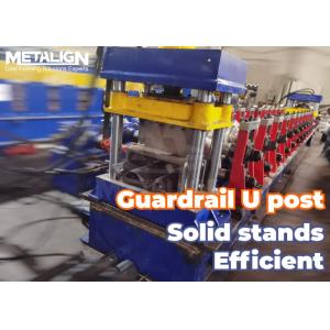 Compact And Efficient Cold Roll Highway Guardrail Forming Machine W Panel