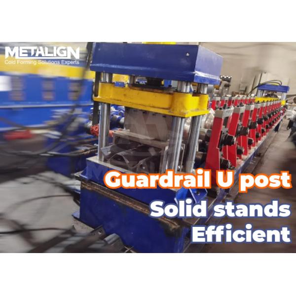 Compact And Efficient Cold Roll Highway Guardrail Forming Machine W Panel
