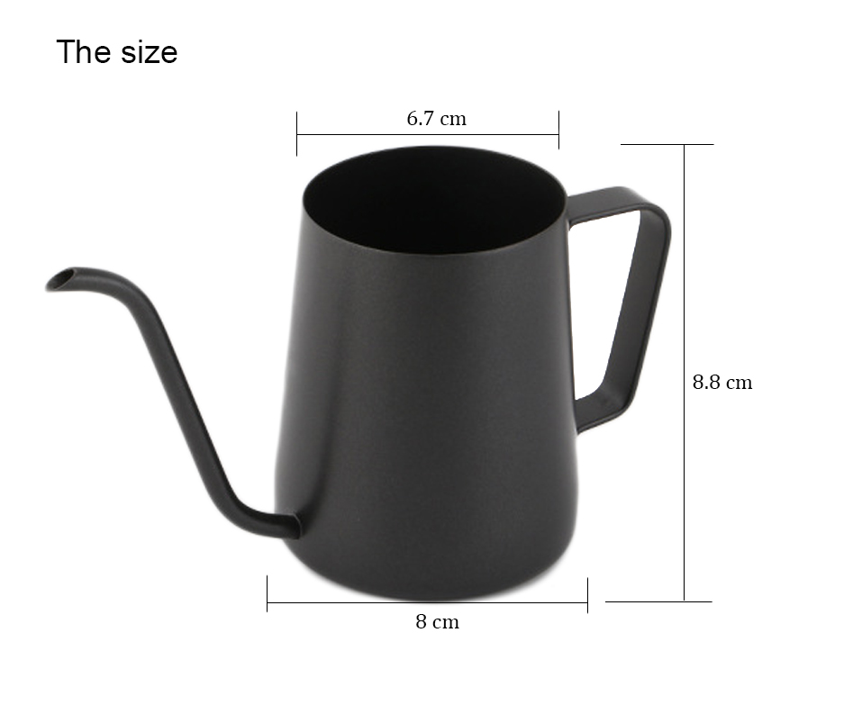 Professional Brewing Kettle Coating Slow Pour Kettle Coffee Customized Size
