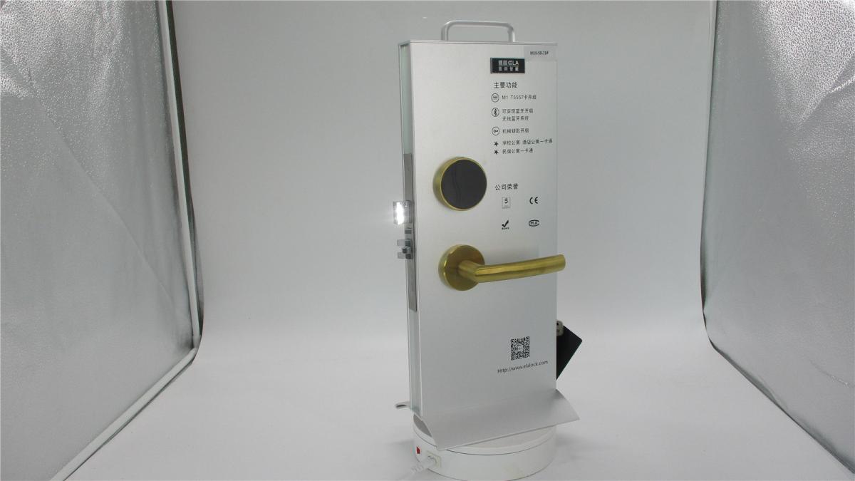 Manual RFID Electronic Door Lock , Zinc Alloy Smart Card Hotel Lock