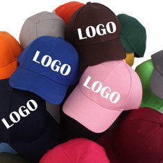 Printed Logo Cotton Polyester Advertising Baseball Caps For Daily