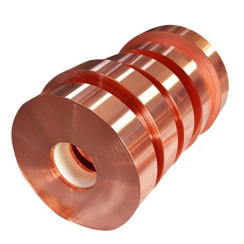 Red T2 Copper Flat Strip Electrical Components 0.5-2mm Ultra Thin Copper Strip
