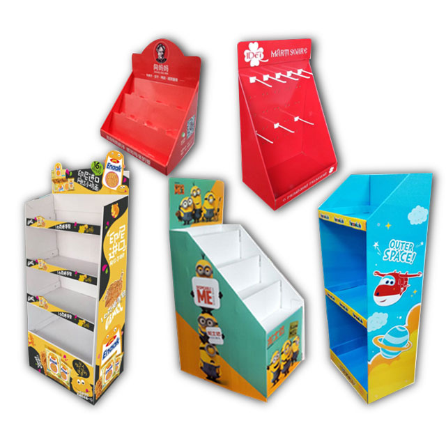 Carton Paper Retail Counter Display Box For Retail Shop / Supermarket