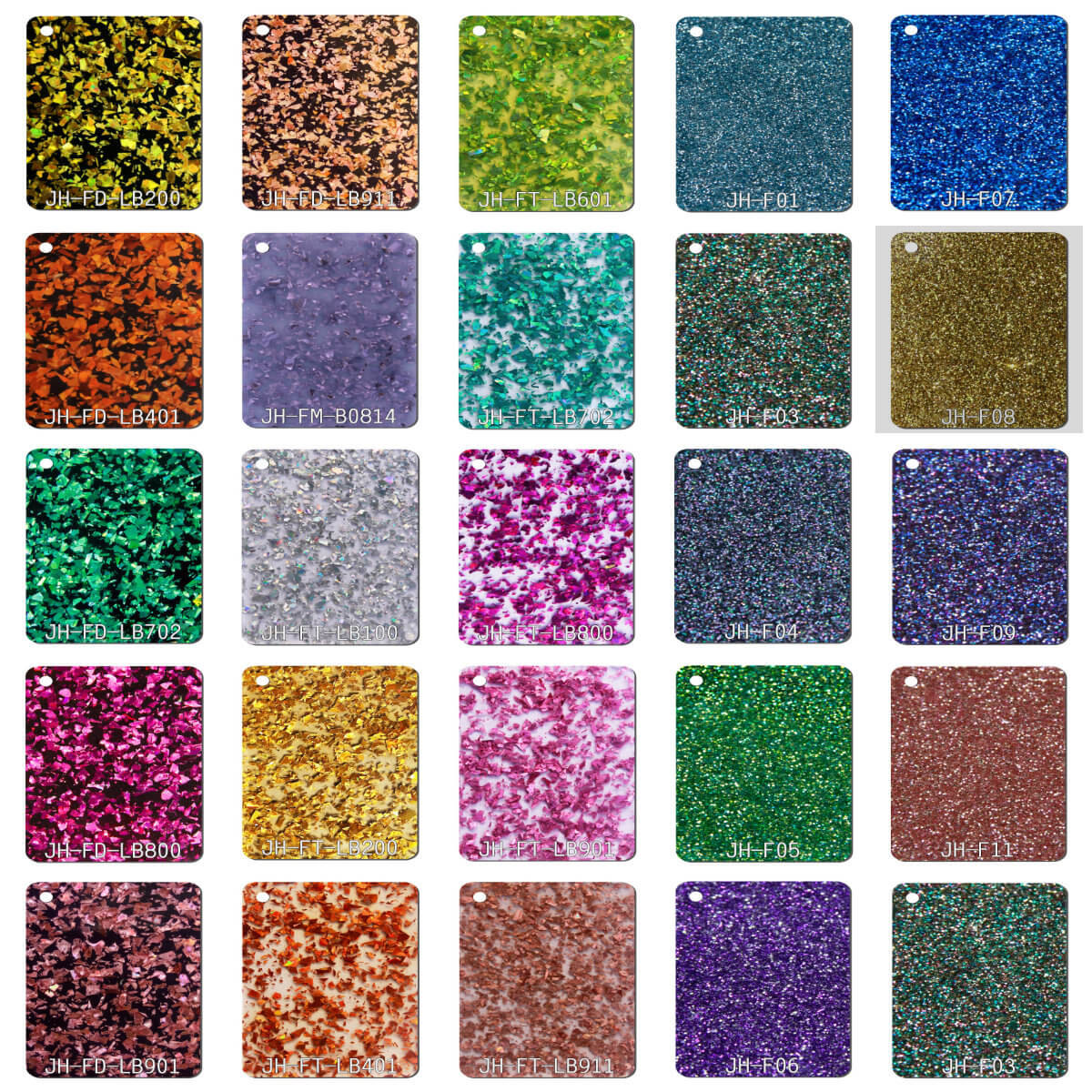 Rose Gold And Black Glitter Acrylic Sheets Chunky Flexible Plexiglass 1050x1860mm