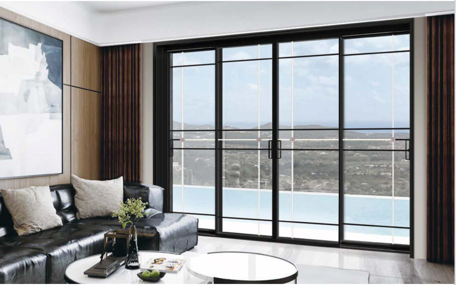 150 Electric Sliding Door  panoramic aluminium alloy for private residences,villas, commercial areas, offices, large balconies