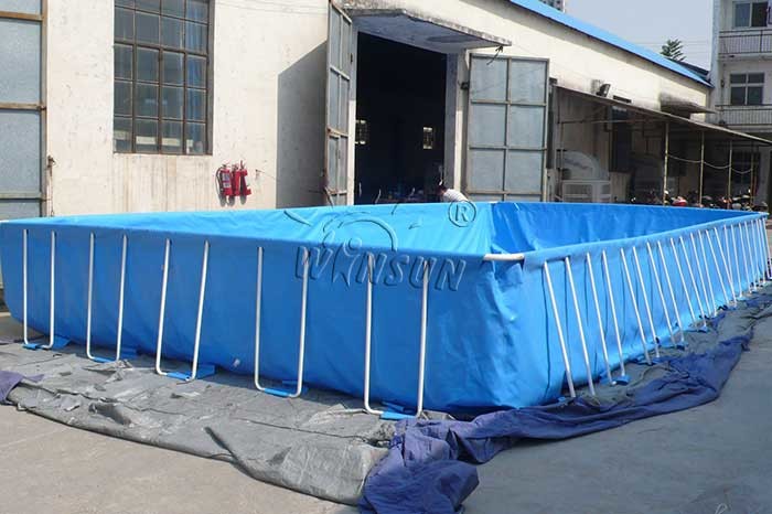 Framed Blow Up Swimming Pools , Waterproof PVC Inflatable Swimming Pool