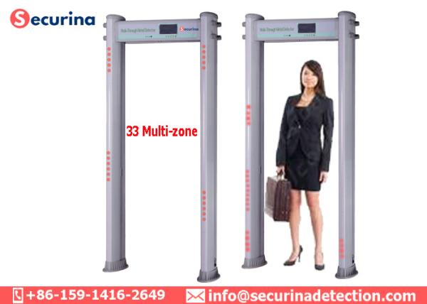 Elliptic Column Door Frame Security Check Equipment , Walk Through Metal