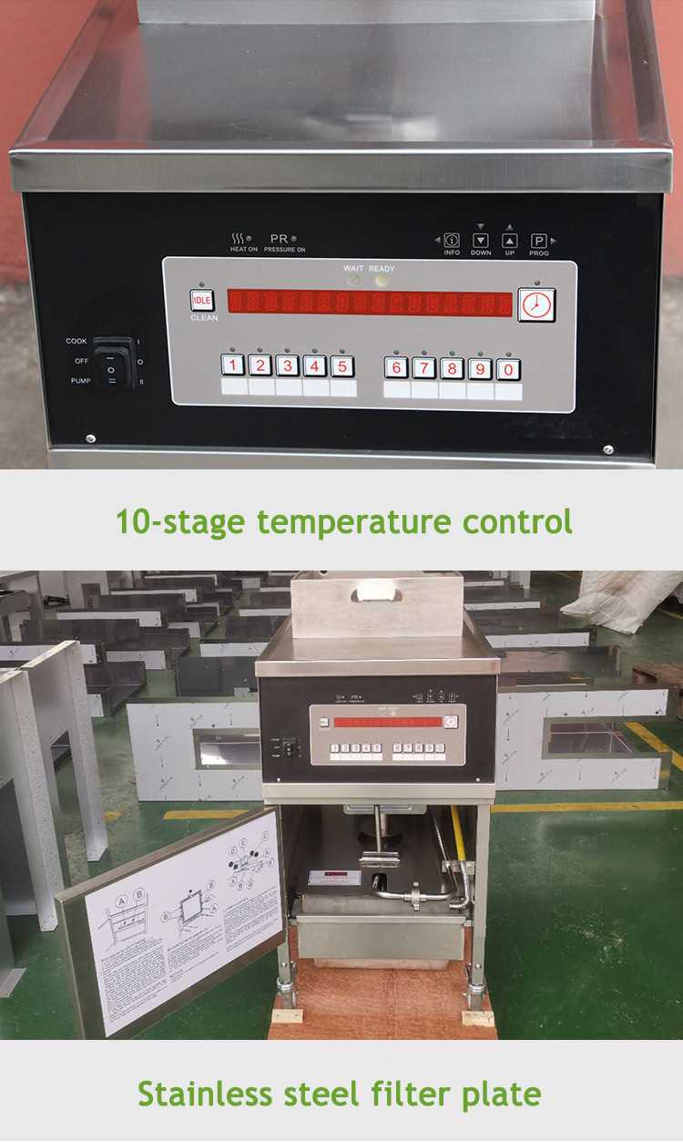 High Pressure Deep Fryer Machine Deep Oil Fryer Machine With Safety Buckle