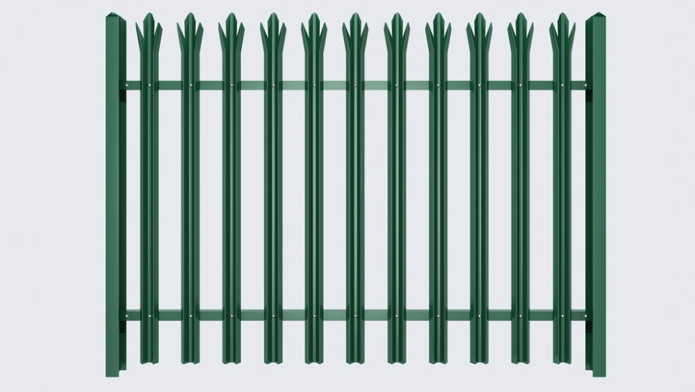 W Section Galvanized Steel Palisade Fencing