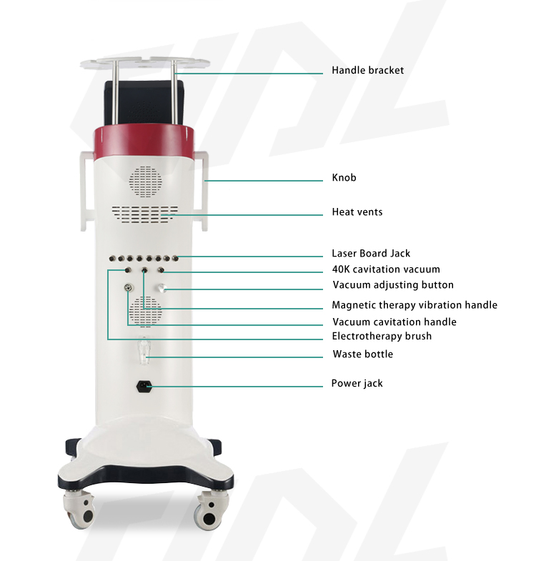 AS82 Cavitation 6 In1 Professional Cellulite Treatment Machine 500W Weight Loss
