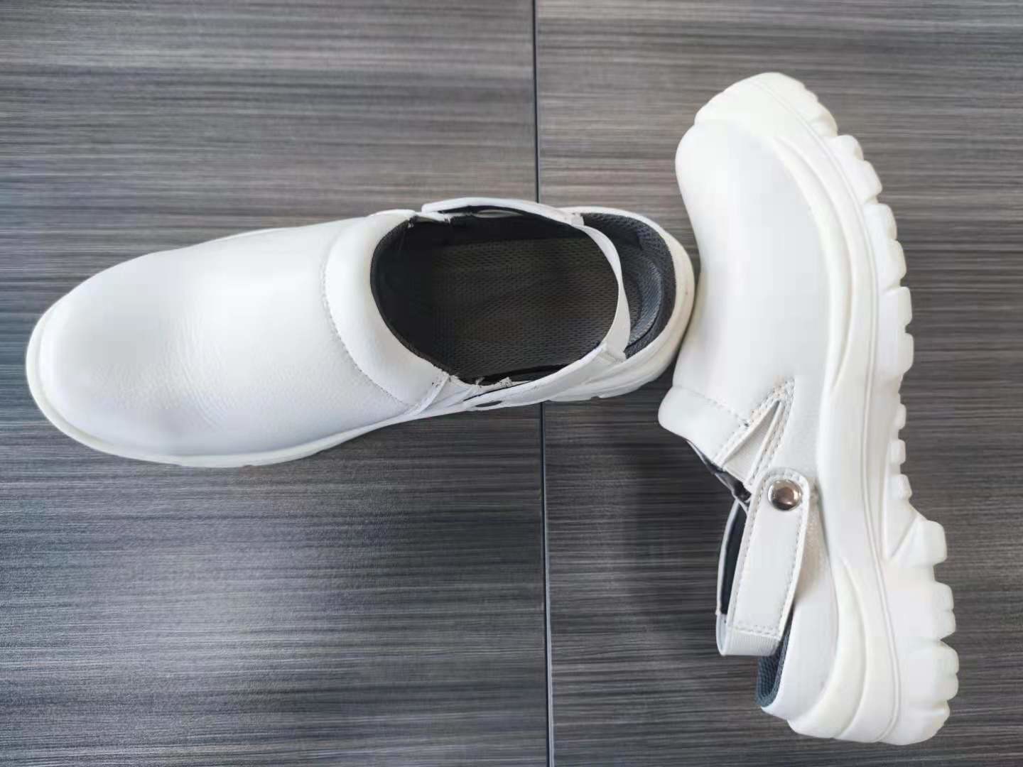 Anti Static Metal Cap Clean Room Safety Shoes Semi p PU Slipper