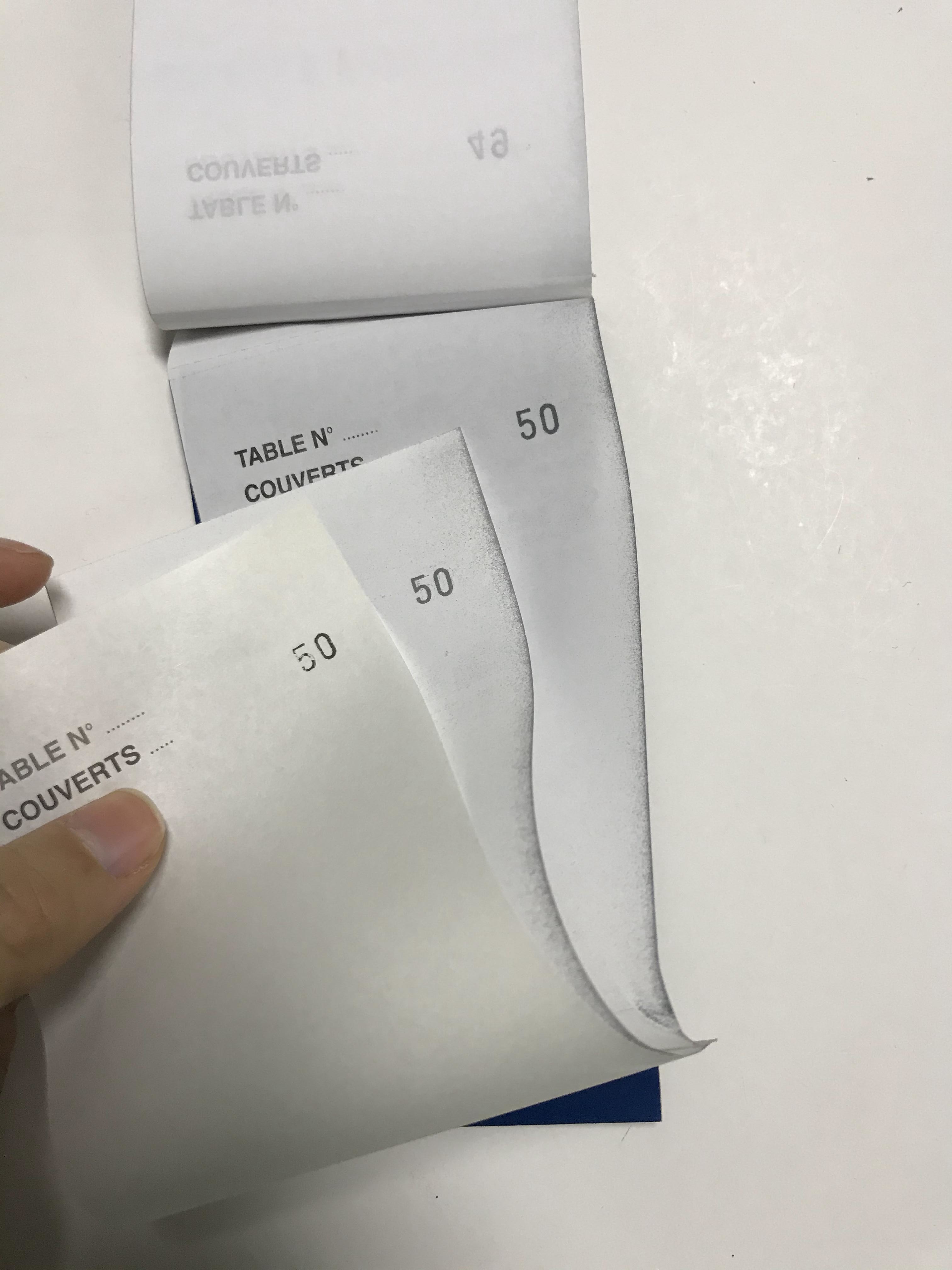Hot selling Factory directly supply three parts carbonless order pads for restaurant usage fast selling for EU market