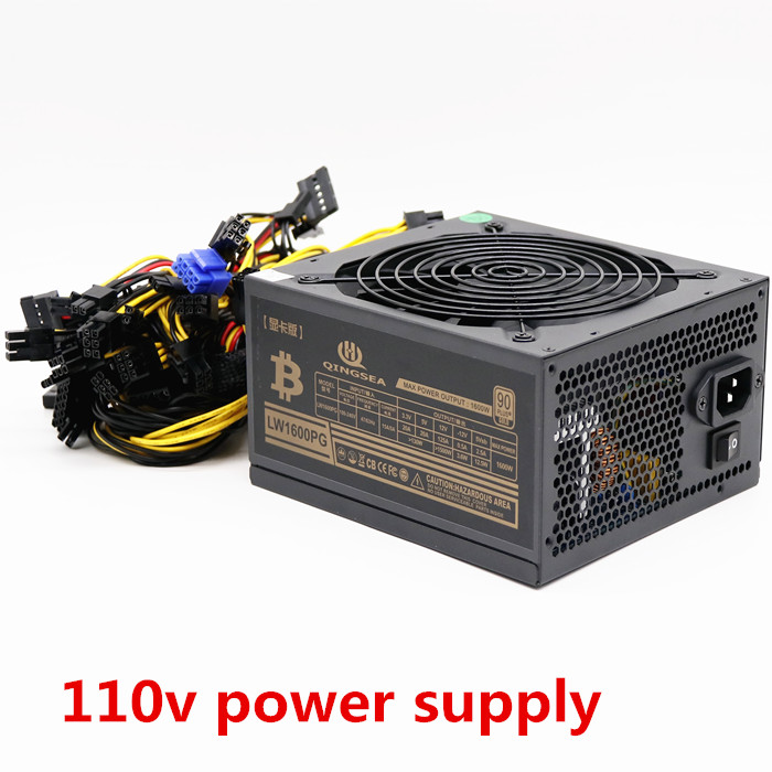 ATX PSU 1600W 90 Gold Multipath Power Supply 12v 24pin connector