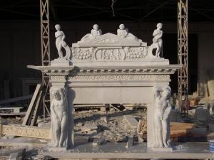  Large marble fireplace mantel Manufactures