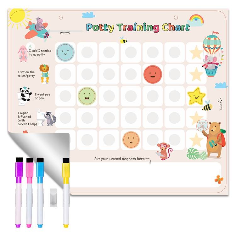 Rewritable Preschool Reward Chart Educational Behavior Sticker Chart OEM