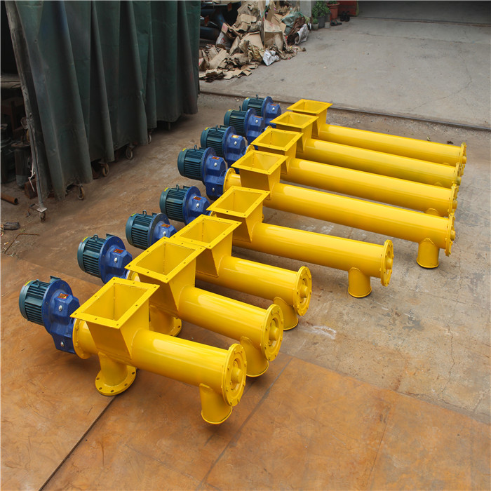 Horizontal Wood Chips Helical Screw Conveyor Carbon Steel
