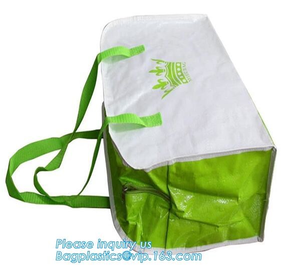 Custom Huge Luggage PP Woven Bag With Zipper Lock,PP Woven Shopping Bag,Factory customized cheap laminated pp woven shop