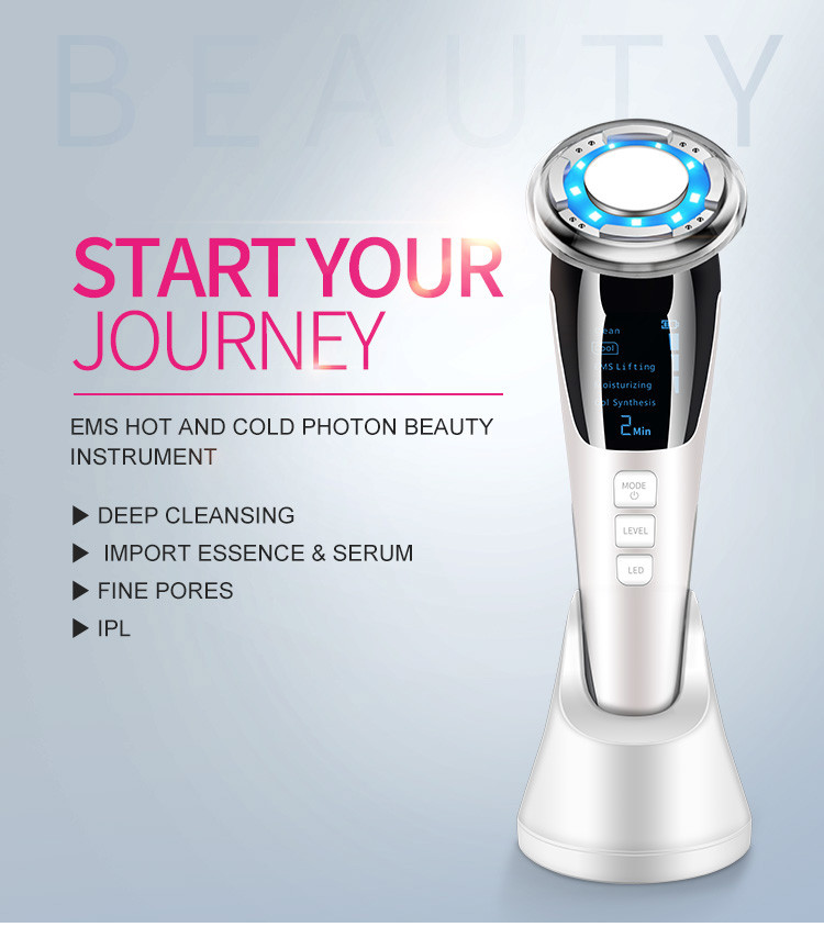 Galvanic Massage 2 In 1 EMS Facial Machine For Home Use