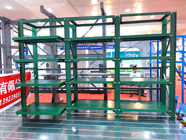 Blue / Green Mould Storage Racks With Crane Drawer Type L3100 * W600 * H2000MM