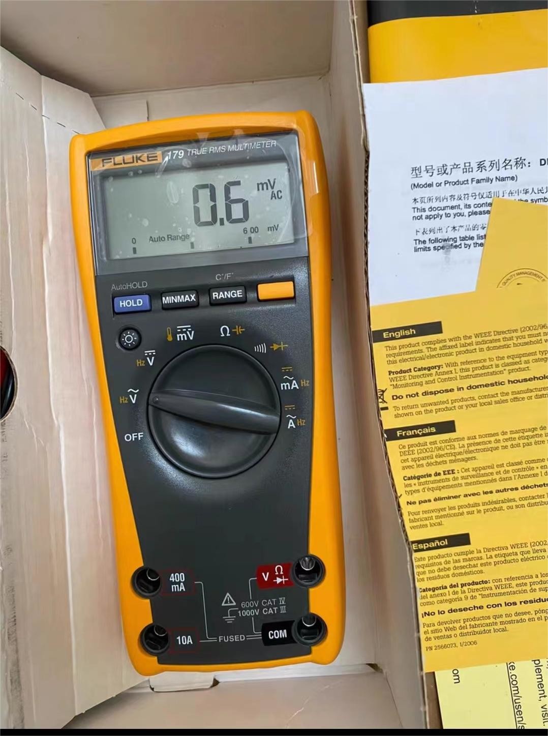 Fluke 179 Electronic Test And Measurement Equipment 1000V True-RMS Digital Multimeter