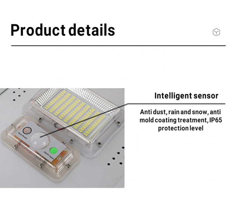 150w Ip66 Led Solar Integrated Lamp Square 3 Heads 900x220x50mm