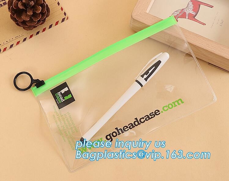pvc Zip lockkk document file bag,Three-dimensional PVC Document Bag File Zipper Bag with Front Label Pocket bagplastics pac