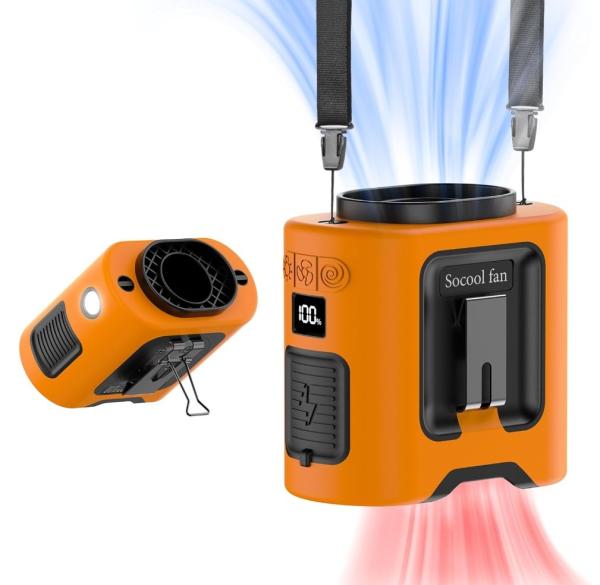 Socool Fan Clip Fan 14500mAh Indoor And Outdoor 4 Speed Levels Type-C Power