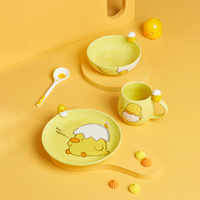 Ready To Ship In Stock Ceramic Tableware Wedding Gifts Plate Set For Home Restaurant Round Flat Fruit Vegetable Plate