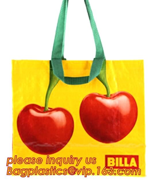 Qualified Black and White Custom Printing Recyclable PP fabric Woven Shopping Bag, textile fabric woven polyprolylene sa