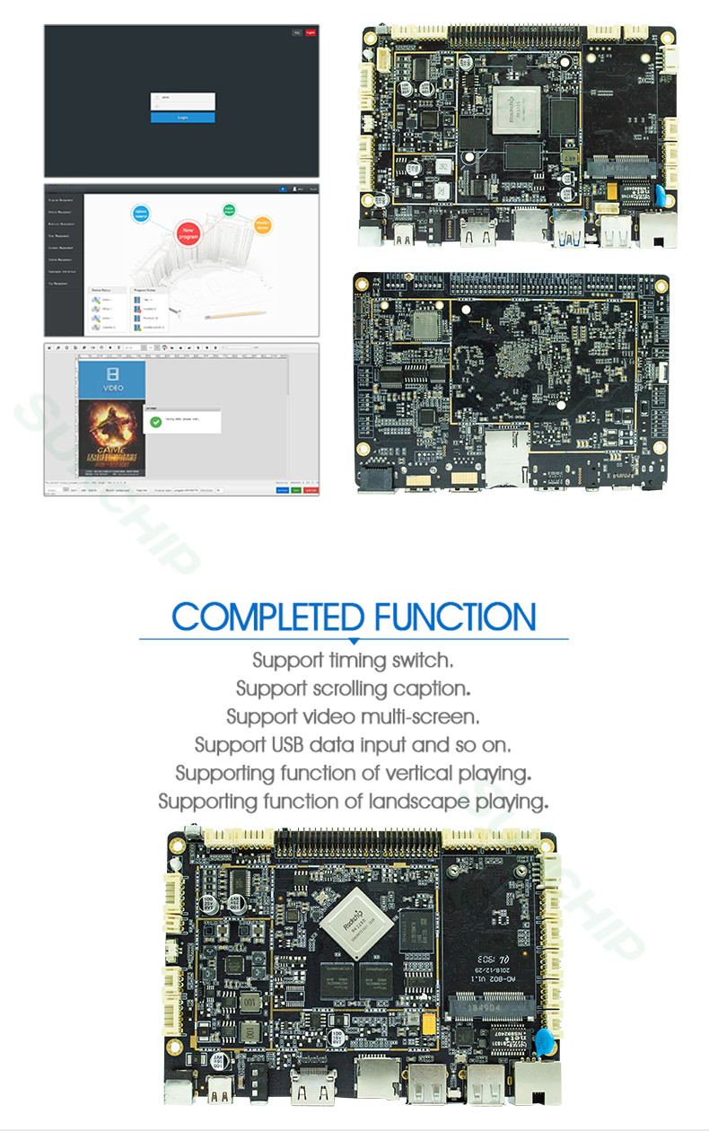 Embedded System Android Motherboard Rk3399 Development Board PCBA lvds edp wifi lan bt 4G lte
