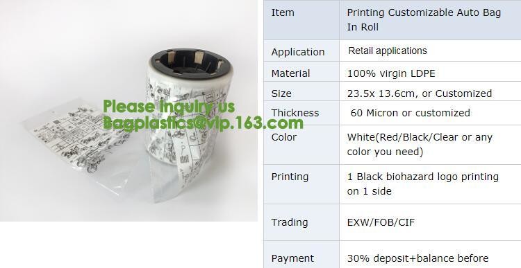 Pre-open bag on roll making machine,Made in China printed poly pre open auto bags,Auto Bags, Pre-Open Bag for sale – Foo