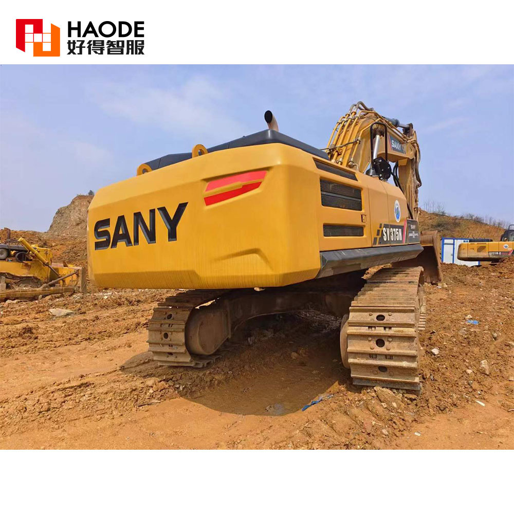 Earthmoving Machinery Construction Equipment Excav Digger Crawler Excavator Sany 375 Used 37ton Used Large Excavators