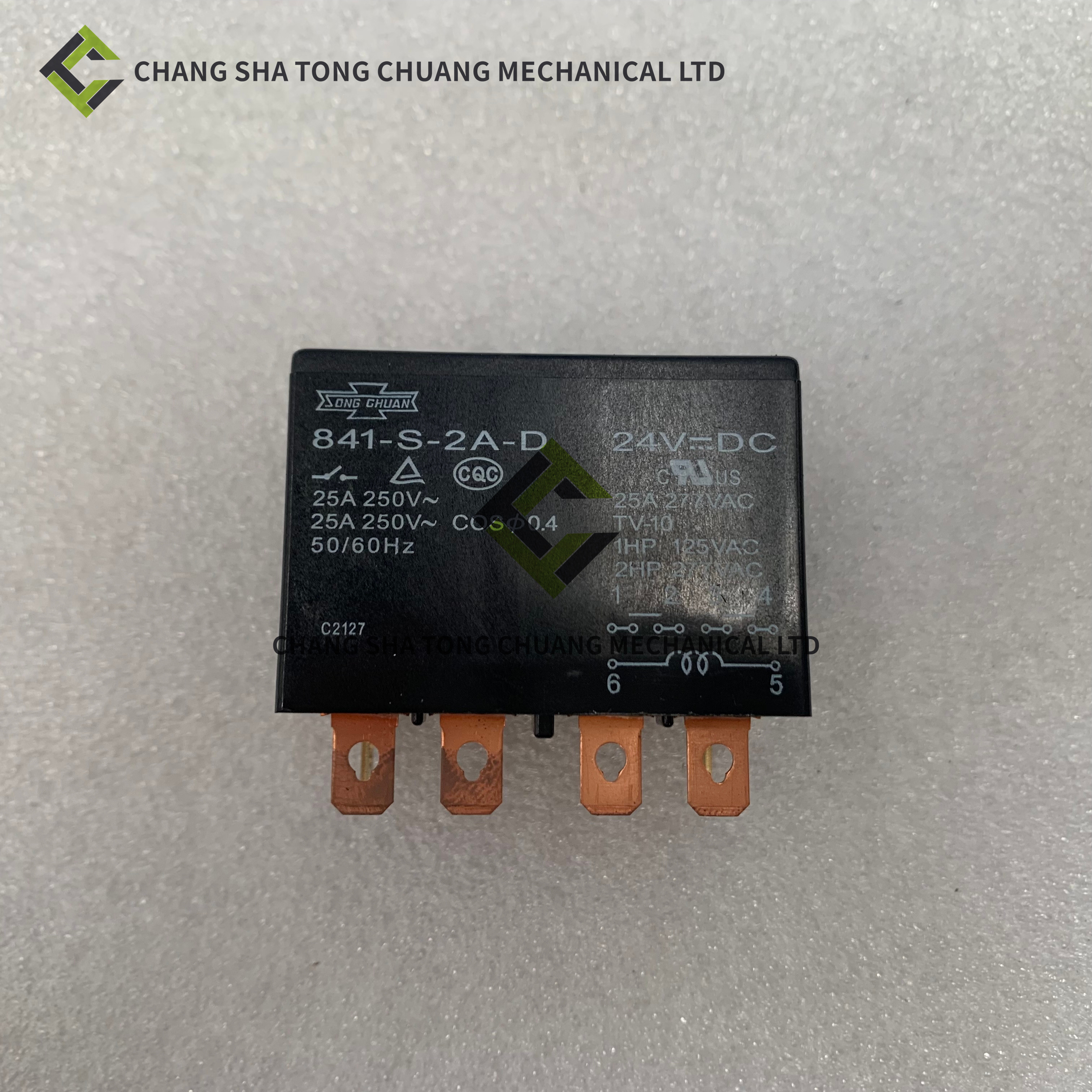 Zoomlion Concrete Pump Truck Electrical Spare Parts Hydraulic Oil Thermal Fan Control Relay HE2aN-DC24V 1020303339