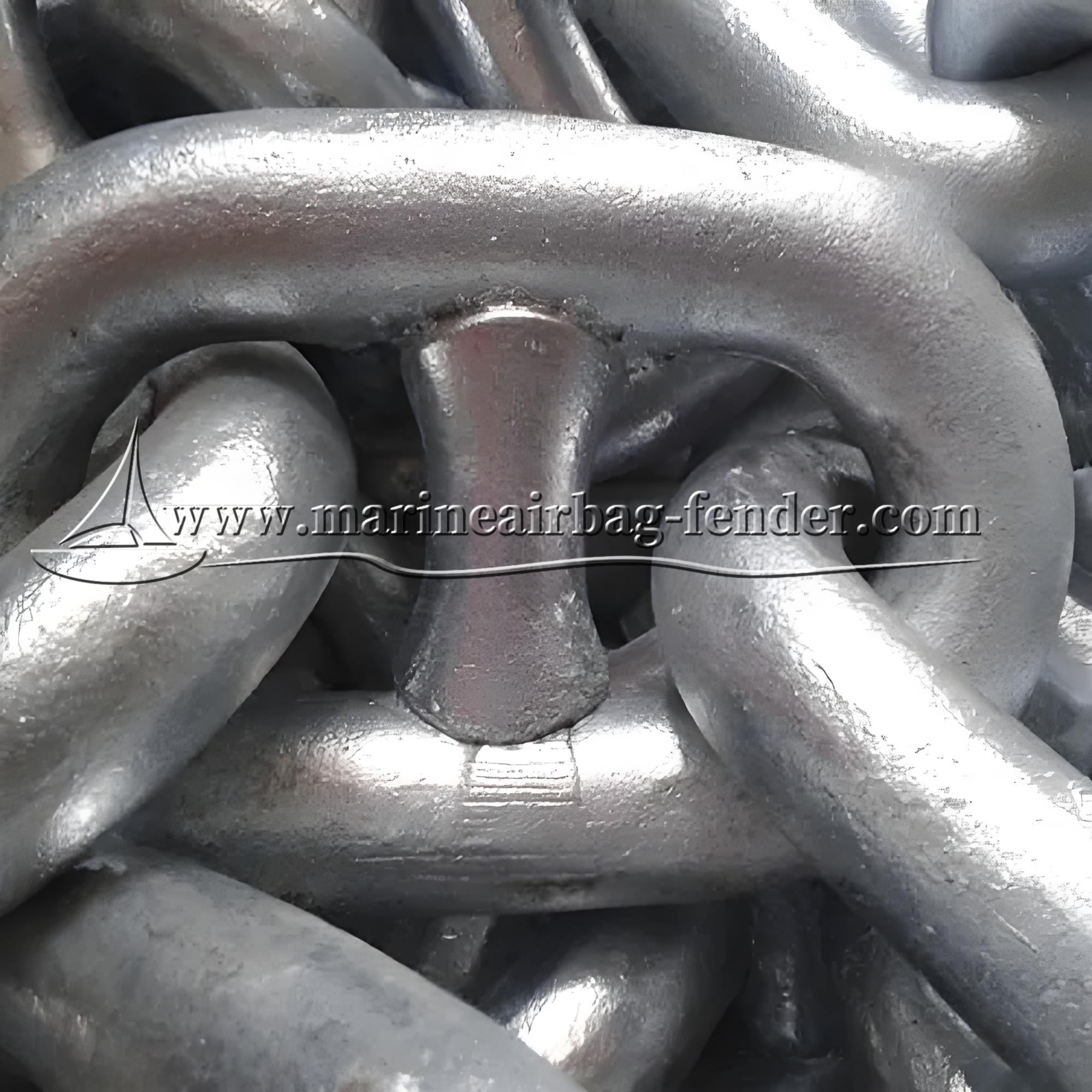 Galvanized Heavy Duty Mooring Chain Carbon Steel Bar Type