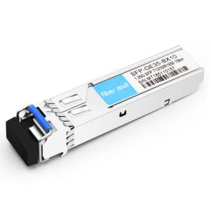 China Alcatel-Lucent SFP-DUAL-BX-U Compatible 1000Base BX BIDI SFP TX1310nm/RX1550nm 10km LC SMF DDM Transceiver Module on sale