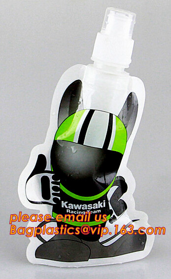 Customized Climbing Printed BPA Free Foldable T-shirt Shaped Bottle Collapsible Water Bottle Bag,250ml-600ml Foldable Co
