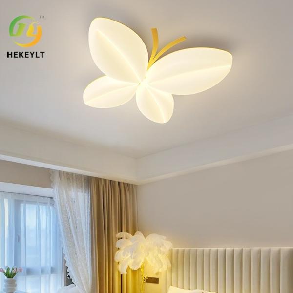Quality Modern Simple LED Butterfly Light Full Spectrum Eye Protection Ceiling Light For Children'S Room for sale