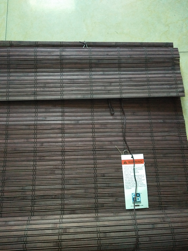 Vertical Bamboo Roman Blinds , Outdoor Roll Up Bamboo Shades Long Lifespan