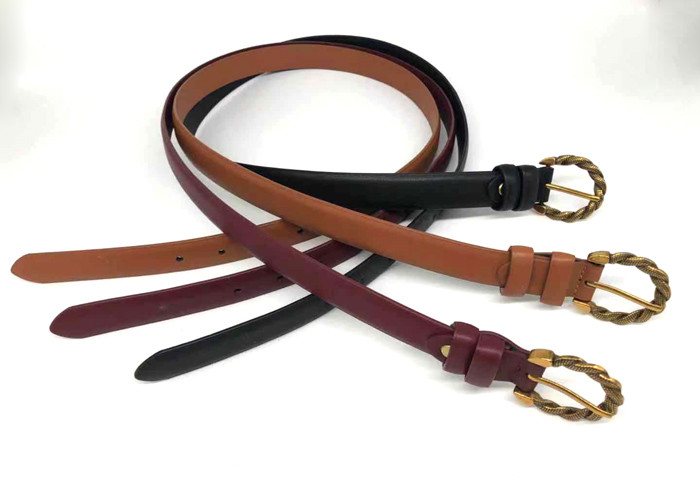 Solid Pin Buckle Width 25mm Waist Dress Belts For Jeans Pants